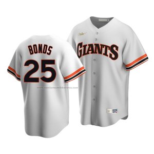 Camiseta Beisbol Hombre San Francisco Giants Barry Bonds Cooperstown Collection Primera Blanco