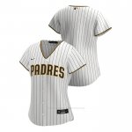 Camiseta Beisbol Mujer San Diego Padres Replica 2020 Primera Blanco