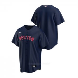 Camiseta Beisbol Hombre Boston Red Sox Replica Alterno Azul