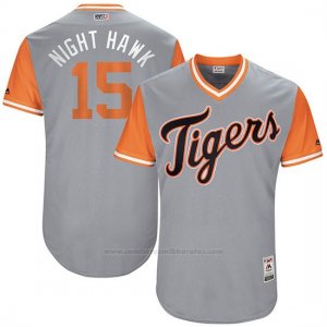 Camiseta Beisbol Hombre Detroit Tigers 2017 Little League World Series Mikie Mahtook Gris