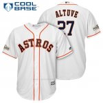 Camiseta Beisbol Hombre Houston Astros 2017 Postemporada Jose Altuve Blanco Cool Base