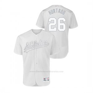 Camiseta Beisbol Hombre Oakland Athletics Matt Chapman 2019 Players Weekend Autentico Blanco