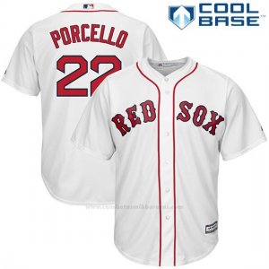 Camiseta Beisbol Hombre Boston Red Sox 22 Rick Porcello Blanco Cool Base