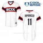 Camiseta Beisbol Hombre Chicago White Sox Luis Aparicio 11 Blanco Alterno Cool Base