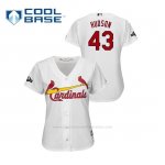 Camiseta Beisbol Mujer St. Louis Cardinals Dakota Hudson 2019 Postseason Cool Base Blanco
