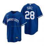 Camiseta Beisbol Hombre Kansas City Royals Kyle Isbel Alterno Replica Azul