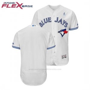 Camiseta Beisbol Hombre Toronto Blue Jays Blanco 2018 Dia del Padre Flex Base