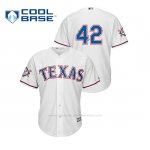 Camiseta Beisbol Hombre Texas Rangers 2019 Jackie Robinson Day Cool Base Blanco