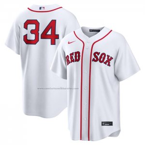 Camiseta Beisbol Hombre Boston Red Sox David Ortiz Primera Replica Blanco