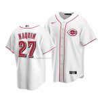 Camiseta Beisbol Hombre Cincinnati Reds Tyler Naquin Replica Blanco