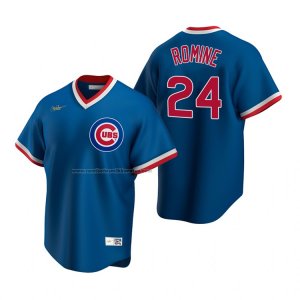 Camiseta Beisbol Hombre Chicago Cubs Andrew Romine Cooperstown Collection Road Azul