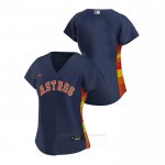 Camiseta Beisbol Mujer Houston Astros Replica 2020 Alterno Azul