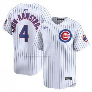 Camiseta Beisbol Hombre Chicago Cubs Pete Crow Armstrong Primera Limited Blanco