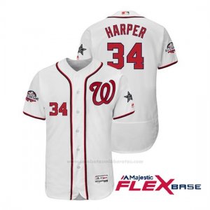 Camiseta Beisbol Hombre Washington Nationals Bryce Harper 2018 All Star Game Flex Base Blanco