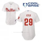 Camiseta Beisbol Hombre Philadelphia Phillies John Kruk 29 Blanco 1ª Cool Base