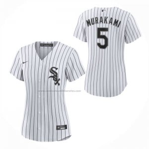 Camiseta Beisbol Mujer Chicago White Sox Munetaka Murakami Primera Replica Blanco
