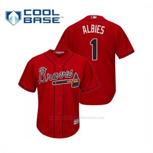 Camiseta Beisbol Hombre Atlanta Braves Ozzie Albies Cool Base Alternato 2019 Rojo