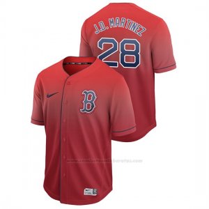 Camiseta Beisbol Hombre Boston Red Sox J.d. Martinez Fade Autentico Rojo