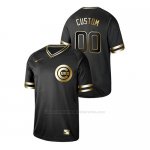 Camiseta Beisbol Hombre Chicago Cubs Custom 2019 Golden Edition Negro