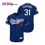 Camiseta Beisbol Hombre Los Angeles Dodgers Joc Pederson Flex Base Entrenamiento de Primavera 2019 Azul