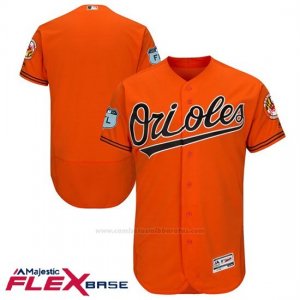 Camiseta Beisbol Hombre Baltimore Orioles Naranja 2017 Entrenamiento de Primavera Flex Base