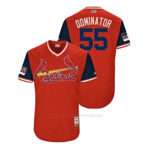 Camiseta Beisbol Hombre St. Louis Cardinals Dominic Leone 2018 Llws Players Weekend Dominator Rojo
