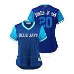 Camiseta Beisbol Mujer Toronto Blue Jays Josh Donaldson 2018 Llws Players Weekend Bringer Of Rain Azul