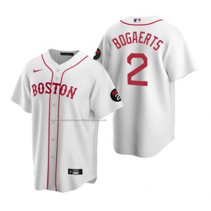 Camiseta Beisbol Hombre Boston Red Sox Xander Bogaerts Replica Blanco