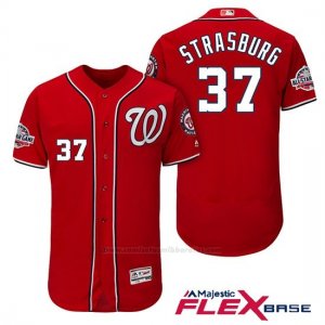 Camiseta Beisbol Hombre Washington Nationals Stephen Strasburg Scarlet 2018 All Star Alterno Flex Base