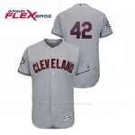 Camiseta Beisbol Hombre Cleveland Indians 2019 Jackie Robinson Day Flex Base Gris