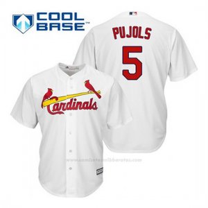 Camiseta Beisbol Hombre St. Louis Cardinals Albert Pujols 5 Blanco 1ª Cool Base