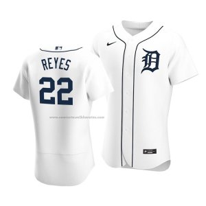 Camiseta Beisbol Hombre Detroit Tigers Victor Reyes Autentico Primera Blanco