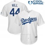 Camiseta Beisbol Hombre Los Angeles Dodgers Rich Hill Blanco Cool Base