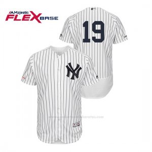 Camiseta Beisbol Hombre New York Yankees Masahiro Tanaka 150th Aniversario Patch Flex Base Blanco