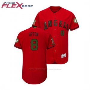 Camiseta Beisbol Hombre Los Angeles Angels Justin Upton 2018 Dia de los Caidos Flex Base Scarlet 0a