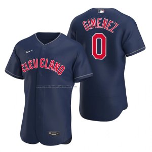 Camiseta Beisbol Hombre Cleveland Guardians Andres Gimenez Autentico Alterno Azul