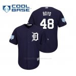 Camiseta Beisbol Hombre Detroit Tigers Matthew Boyd Cool Base Entrenamiento de Primavera 2019 Azul