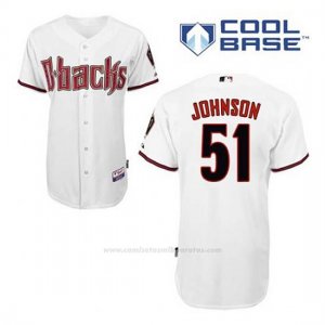 Camiseta Beisbol Hombre Arizona Diamondbacks 51 Randy Johnson 1ª Blanco Cool Base