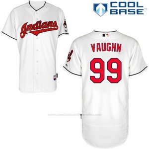 Camiseta Beisbol Hombre Cleveland Indians Rick Vaughn 99 Blanco Cool Base