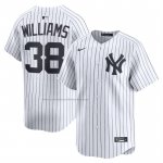 Camiseta Beisbol Hombre New York Yankees Devin Williams Primera Limited Blanco