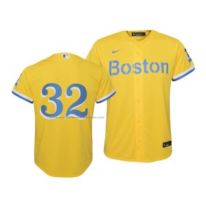 Camiseta Beisbol Nino Boston Red Sox Matt Barnes 2021 City Connect Replica Oro