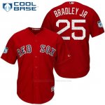 Camiseta Beisbol Hombre Boston Red Sox 25 Jackie Bradley Jr. Rojo 2017 Entrenamiento de Primavera Cool Base Jugador