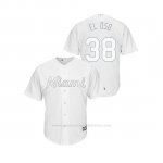 Camiseta Beisbol Hombre Miami Marlins Jorge Alfaro 2019 Players Weekend Replica Blanco