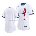 Camiseta Beisbol Hombre Atlanta Braves 2021 All Star Autentico Blanco