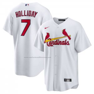 Camiseta Beisbol Hombre St. Louis Cardinals Matt Holliday Retired Primera Replica Blanco