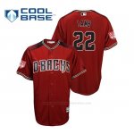 Camiseta Beisbol Hombre Arizona Diamondbacks Jake Lamb Cool Base 2019 Entrenamiento de Primavera Rojo