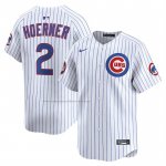Camiseta Beisbol Hombre Chicago Cubs Nico Hoerner 2025 World Tour Tokyo Series Primera Limited Blanco