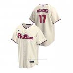 Camiseta Beisbol Hombre Philadelphia Phillies Rhys Hoskins Replica Alterno Crema