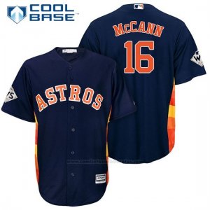 Camiseta Beisbol Hombre Houston Astros 2017 World Series Brian Mccann Azul Cool Base