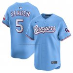 Camiseta Beisbol Hombre Texas Rangers Corey Seager Alterno Limited Azul Claro